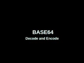 Base64 Decode and Encode