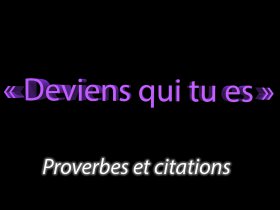 Proverbes et citations