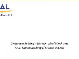 Consortium Building Workshop - 09/03/16