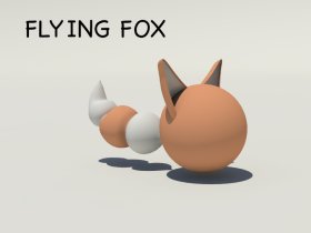 Flying fox side view