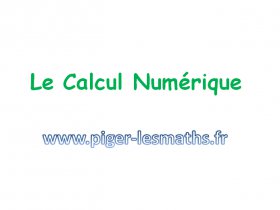 Le Calcul Numérique