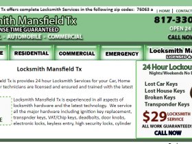 Locksmith Mansfield TX