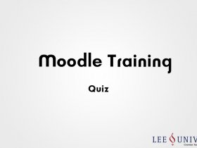 Moodle Quiz Training