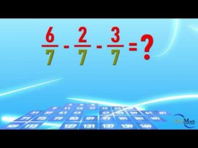 Subtracting fractions with same dominato