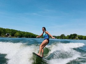 Wakesurfing in Turks & Caicos