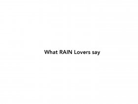 WHAT RAIN LOVER SAY