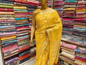 Yellow Silk Sarees