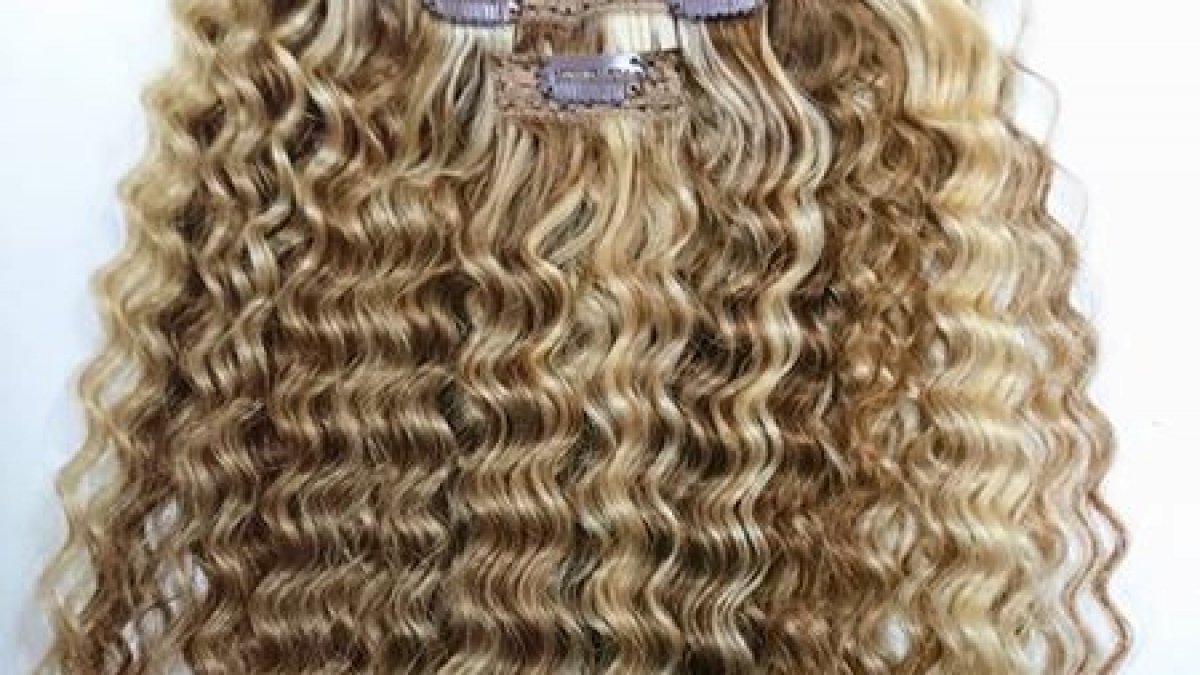 Clip In Deep Curly Hair Extensions 20 In