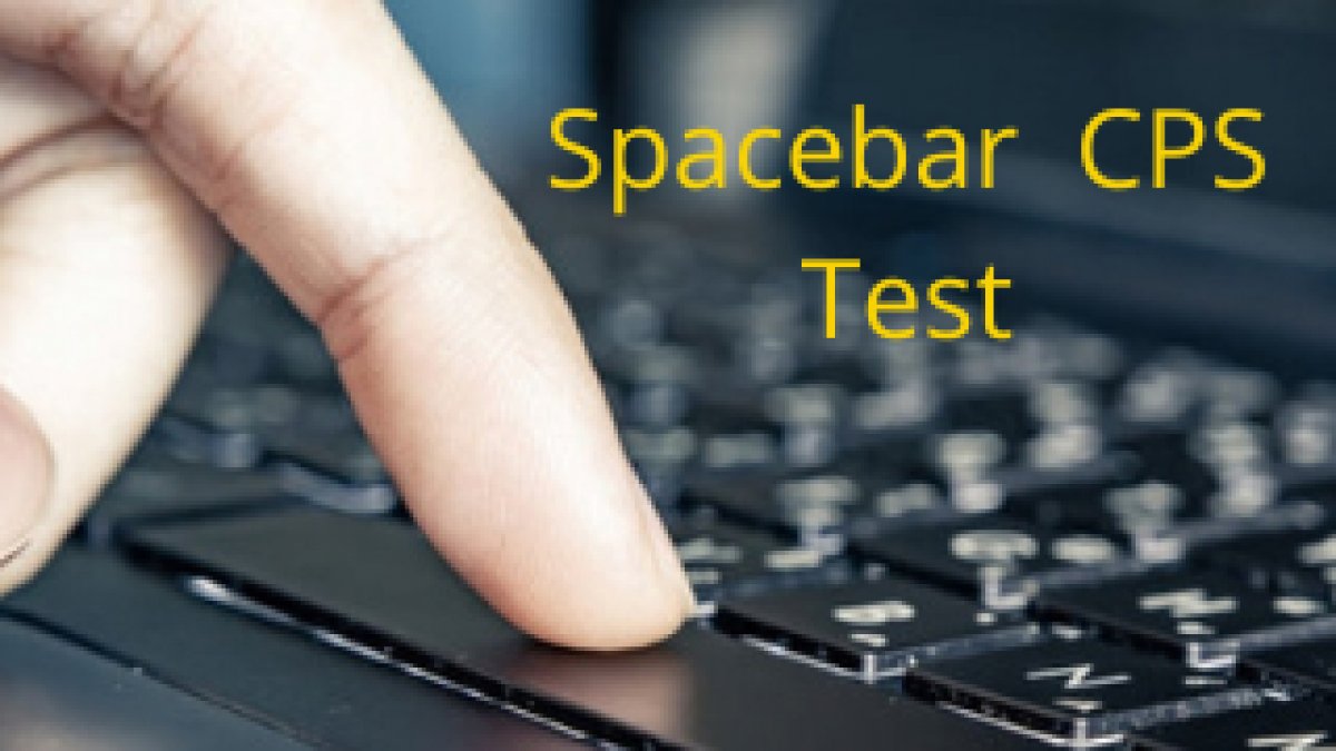 Spacebar Test, Test Your CPS, Spacebar Test